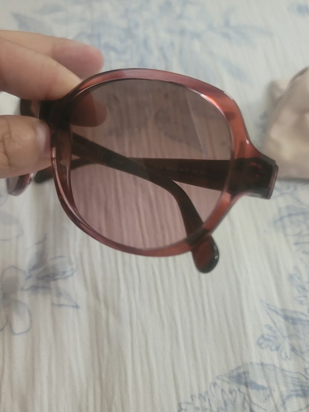 Tory Burch Oversized Purple Gradient Sunglasses
